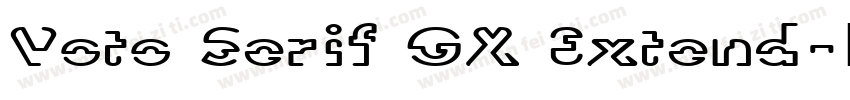 Voto Serif GX Extend字体转换